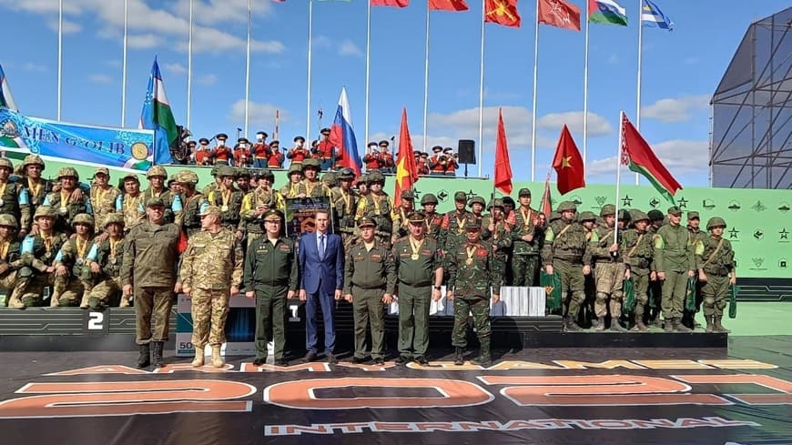Đội tuyển Nga thiết lập ít nhất 13 kỷ lục tại Army Games 2021. Ảnh: TvZvezda.